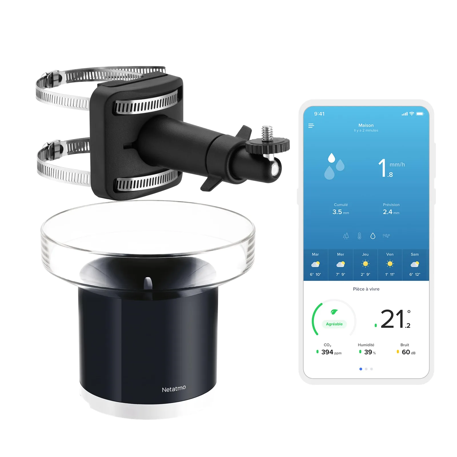 Netatmo Pluviomètre Connecté