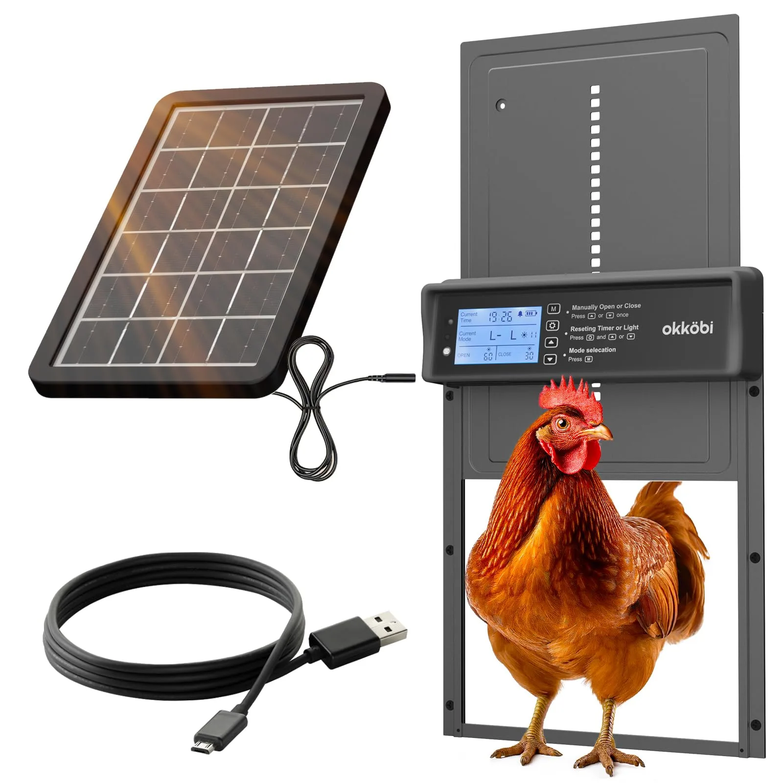 Porte Automatique de Poulailler Solaire